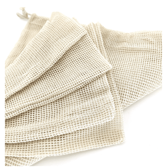 Reusable Cotton Mesh Produce Bags