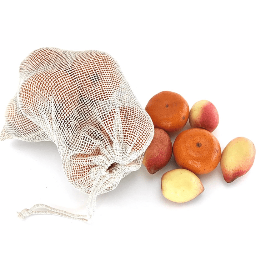 Reusable Cotton Mesh Produce Bags